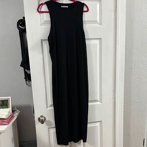 Zara Classic Black Midi Dress